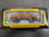 VTG BACHMANN HO SCALE TRAIN SET-5 OLD WEST FREIGHT CARS & AUTHENTIC 4-4-0 LOCO!!