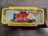 VTG BACHMANN HO SCALE TRAIN SET-5 OLD WEST FREIGHT CARS & AUTHENTIC 4-4-0 LOCO!!