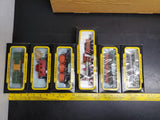 VTG BACHMANN HO SCALE TRAIN SET-5 OLD WEST FREIGHT CARS & AUTHENTIC 4-4-0 LOCO!!