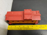VINTAGE LIONEL UNMARKED RED CABOOSE O SCALE GAUGE-GOOD CONDITION