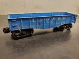 VTG LIONEL BLUE GONDOLA NO. 6042 FREIGHT CAR O SCALE GAUGE-TRAIN