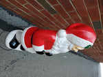 VTG LIGHT UP HARD PLASTIC BLOW MOLD SANTA CLAUS VF CONDITION-XMAS IN JULY-YARD