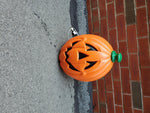 VTG LIGHT UP PLASTIC BLOW MOLD JACK O LANTERN DECORATION-HALLOWEEN-YARD-VF COND.