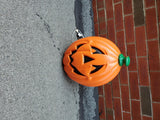 VTG LIGHT UP PLASTIC BLOW MOLD JACK O LANTERN DECORATION-HALLOWEEN-YARD-VF COND.