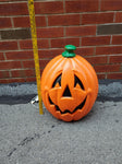 VTG LIGHT UP PLASTIC BLOW MOLD JACK O LANTERN DECORATION-HALLOWEEN-YARD-VF COND.