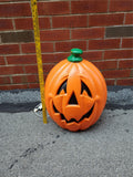 VTG LIGHT UP PLASTIC BLOW MOLD JACK O LANTERN DECORATION-HALLOWEEN-YARD-VF COND.