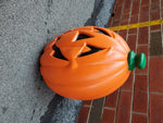 VTG LIGHT UP PLASTIC BLOW MOLD JACK O LANTERN DECORATION-HALLOWEEN-YARD-VF COND.