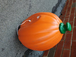 VTG LIGHT UP PLASTIC BLOW MOLD JACK O LANTERN DECORATION-HALLOWEEN-YARD-VF COND.