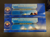 LIONEL POLAR EXPRESS STREAMLINER PASSENGER CARS ADD-ON 2-PACK 6-35290 NIB OGAUGE