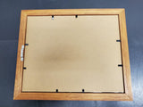 Lot of 3 Framed Chicken Rooster Picture Tan Black Brown 9.5"BY 11.5"