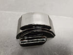 ART DECO DIPODEX BLACK MILK GLASS ZEPHYR INKWELL*HOLDS 2 FOUNTAIN PENS-GOOD COND