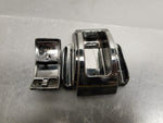ART DECO DIPODEX BLACK MILK GLASS ZEPHYR INKWELL*HOLDS 2 FOUNTAIN PENS-GOOD COND