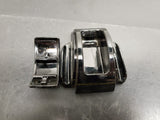 ART DECO DIPODEX BLACK MILK GLASS ZEPHYR INKWELL*HOLDS 2 FOUNTAIN PENS-GOOD COND