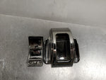 ART DECO DIPODEX BLACK MILK GLASS ZEPHYR INKWELL*HOLDS 2 FOUNTAIN PENS-GOOD COND