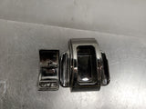 ART DECO DIPODEX BLACK MILK GLASS ZEPHYR INKWELL*HOLDS 2 FOUNTAIN PENS-GOOD COND