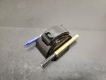 ART DECO DIPODEX BLACK MILK GLASS ZEPHYR INKWELL*HOLDS 2 FOUNTAIN PENS-GOOD COND