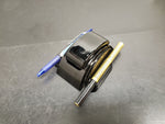 ART DECO DIPODEX BLACK MILK GLASS ZEPHYR INKWELL*HOLDS 2 FOUNTAIN PENS-GOOD COND
