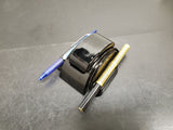 ART DECO DIPODEX BLACK MILK GLASS ZEPHYR INKWELL*HOLDS 2 FOUNTAIN PENS-GOOD COND
