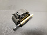 ART DECO DIPODEX BLACK MILK GLASS ZEPHYR INKWELL*HOLDS 2 FOUNTAIN PENS-GOOD COND