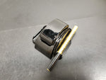 ART DECO DIPODEX BLACK MILK GLASS ZEPHYR INKWELL*HOLDS 2 FOUNTAIN PENS-GOOD COND