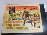 VTG "THE GUNS OF FORT PETTICOAT" MOVIE POSTER FROM 1957 FT. AUDIE MURPHY 28"X22"