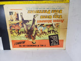 VTG "THE GUNS OF FORT PETTICOAT" MOVIE POSTER FROM 1957 FT. AUDIE MURPHY 28"X22"