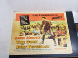VTG "THE GUNS OF FORT PETTICOAT" MOVIE POSTER FROM 1957 FT. AUDIE MURPHY 28"X22"