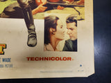 VTG "THE GUNS OF FORT PETTICOAT" MOVIE POSTER FROM 1957 FT. AUDIE MURPHY 28"X22"