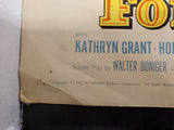VTG "THE GUNS OF FORT PETTICOAT" MOVIE POSTER FROM 1957 FT. AUDIE MURPHY 28"X22"