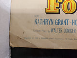 VTG "THE GUNS OF FORT PETTICOAT" MOVIE POSTER FROM 1957 FT. AUDIE MURPHY 28"X22"