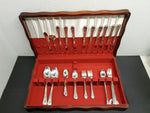 VINTAGE GORGEOUS WM ROGERS ORIGINAL ROGERS 47 PIECE SILVERWARE SILVER PLATED-VF!