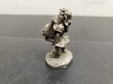 VINTAGE DRURY STUDIOS PEWTER FIGURINE OF GIRL HOLDING DUCK-DRURY 79 INSCRIBED