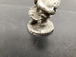 VINTAGE DRURY STUDIOS PEWTER FIGURINE OF GIRL HOLDING DUCK-DRURY 79 INSCRIBED