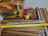 VTG ALCOA ALUMINUM 6' GLITTER CHRISTMAS TREE & SPARTUS COLOR WHEEL ORIG BOXES!