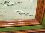Original Carolyn Blish Realist Oil Painting SIGNED Sea Beach Seagull FRAMED 1969