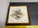 Me and My Pal (Fisherman's Paradise) By Norman Rockwell-Framed-Nice picture