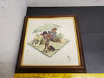 Me and My Pal (Fisherman's Paradise) By Norman Rockwell-Framed-Nice picture