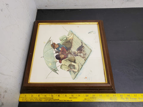 Fisherman's Paradise Artwork By Norman Rockwell Oil Painting & Art