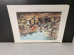 Currier & Ives Print "Arguing the Point"-Painted by A.F. Tait-Lith by N. Currier