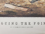 Currier & Ives Print "Arguing the Point"-Painted by A.F. Tait-Lith by N. Currier