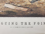 Currier & Ives Print "Arguing the Point"-Painted by A.F. Tait-Lith by N. Currier
