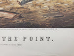 Currier & Ives Print "Arguing the Point"-Painted by A.F. Tait-Lith by N. Currier