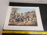 Currier & Ives Print "Arguing the Point"-Painted by A.F. Tait-Lith by N. Currier
