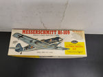 VTG GUILLOW'S MESSERSCHMITT BF-109 GERMAN WW2 FIGHTER PLANE-BALSA WOOD-COMPLETE