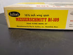 VTG GUILLOW'S MESSERSCHMITT BF-109 GERMAN WW2 FIGHTER PLANE-BALSA WOOD-COMPLETE