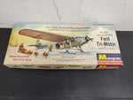 VTG MONOGRAM ALL PLASTIC HISTORIC FORD TRI-MOTOR PLANE KIT P-15 * 98