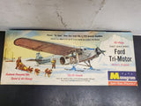 VTG MONOGRAM ALL PLASTIC HISTORIC FORD TRI-MOTOR PLANE KIT P-15 * 98