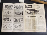 VTG MONOGRAM ALL PLASTIC HISTORIC FORD TRI-MOTOR PLANE KIT P-15 * 98