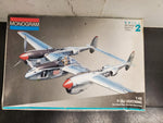 VTG MONOGRAM 1:48 SCALE P-38J LIGHTNING LOCKHEED PLASTIC PLANE KIT- SKILL LEVEL2