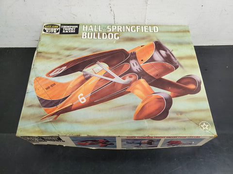 Life-Like Hobby Kit Thompson Trophy Racer Springfield Bulldog Model Airplane VTG